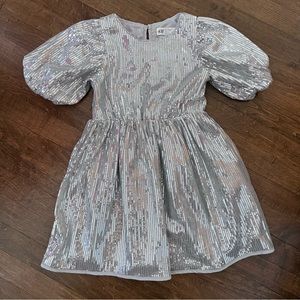 H&M silver sequin dress